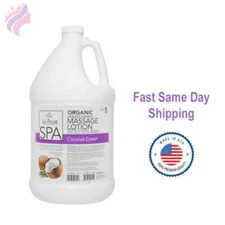 La Palm Organic Massage Lotion Coconut Cream 1 Gallon.