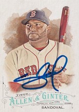 PABLO SANDOVAL SIGNED AUTO'D 2016 TOPPS ALLEN & GINTER CARD SAN FRANCISCO GIANTS