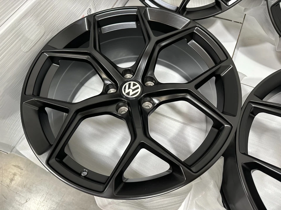 4 NEW 19" VW Black Wheels Rims 5x112 ET32 Fits: Volkswagen Atlas Tiguan Arteon - Image 4 of 4