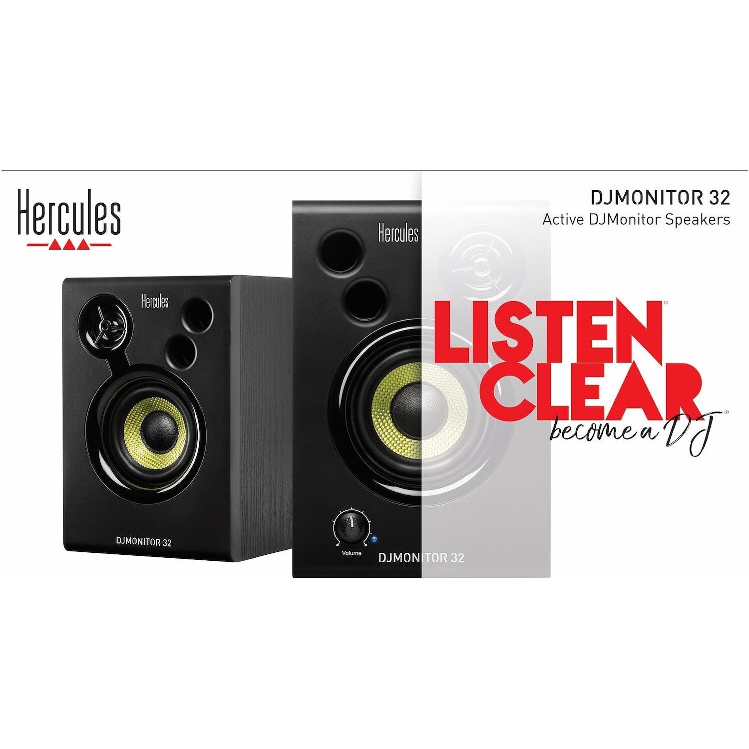 Thumbnail - Hercules Dj Mbildschirmonitor 32 Paar Lautsprecher Aktiv Da Studie Mit