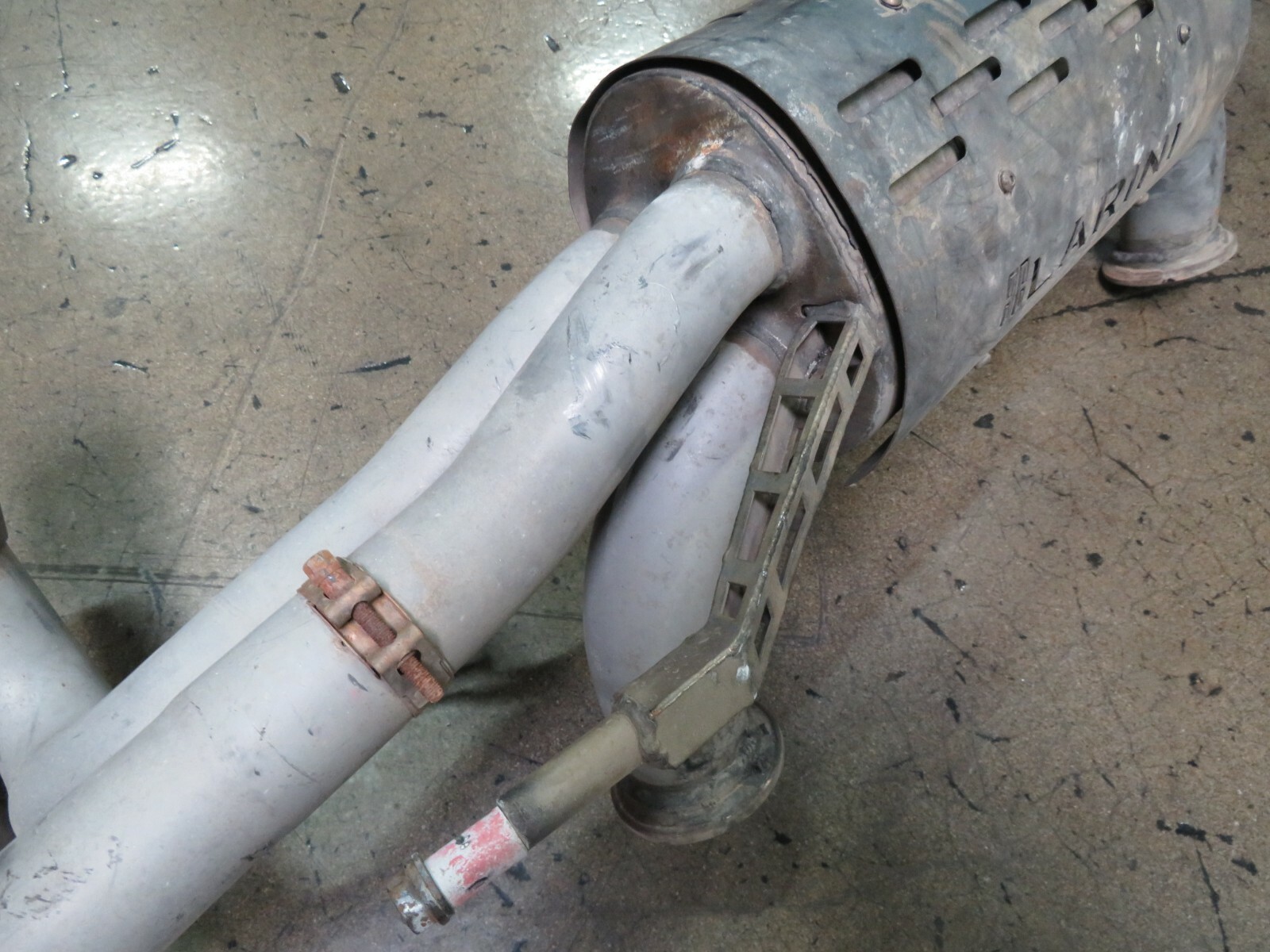 Lamborghini Gallardo LP550, Exhaust Muffler, Used, Aftermarket, Damaged