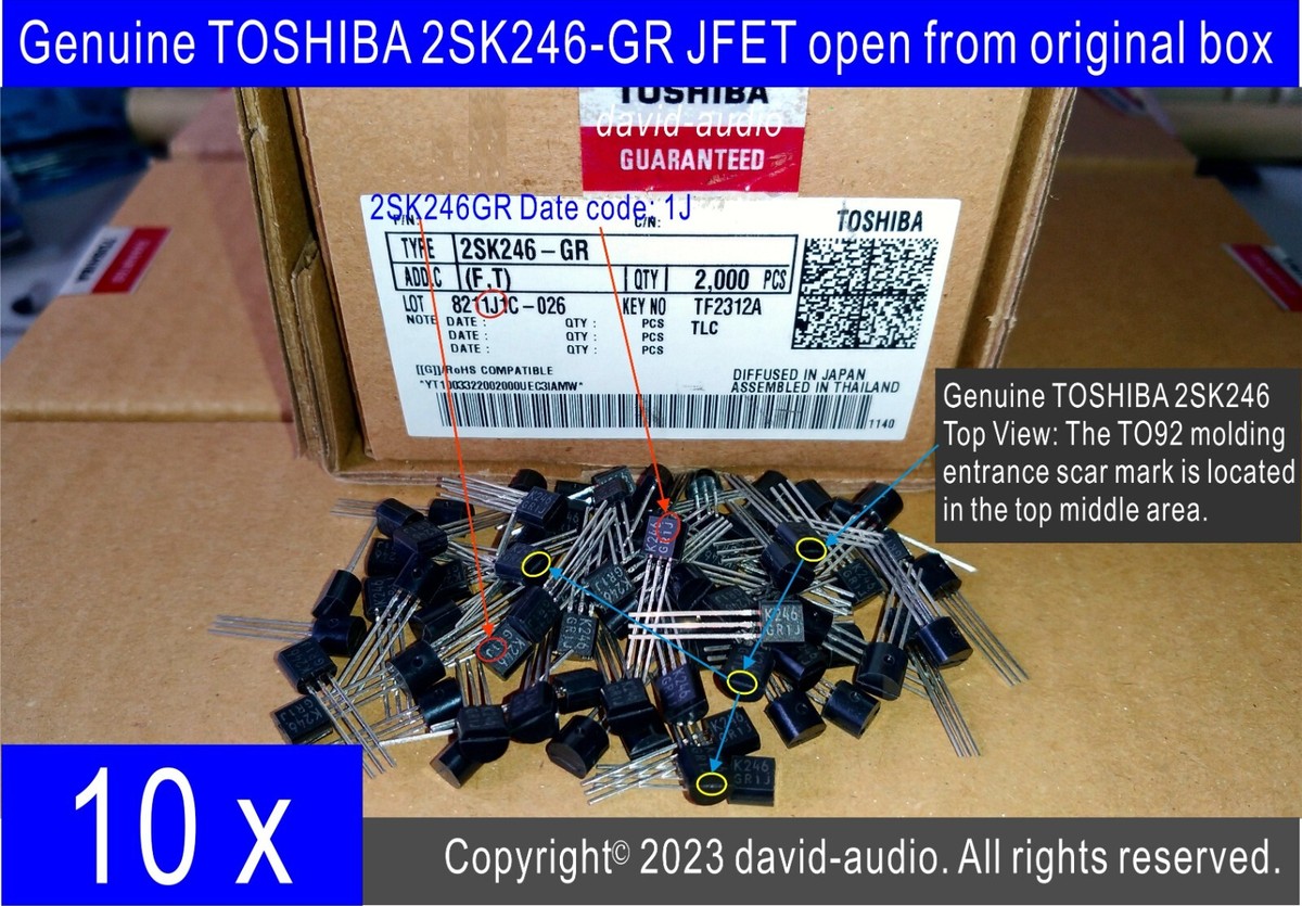 2SK246-GR 東芝 TAF333ESX P3099 CDP777ES 2SK246-GR テープ品 東芝オーディオ用 J-FET K246 TAF333ESX P