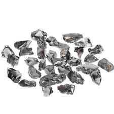 Noble Elite Shungite Fullerene c60, big size, Silver Russian rare mineral, Tolvu