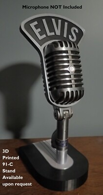 Custom Martini style Flag for Shure Super 55 vintage Elvis