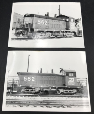 2 - Burlington Northern Railroad Brandneu #562 TR2 Elektromotor Zug Foto Aurora IL
