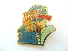PLANET HOLLYWOOD SAN DIEGO  VTG COLLECTIBLE BUTTON PIN