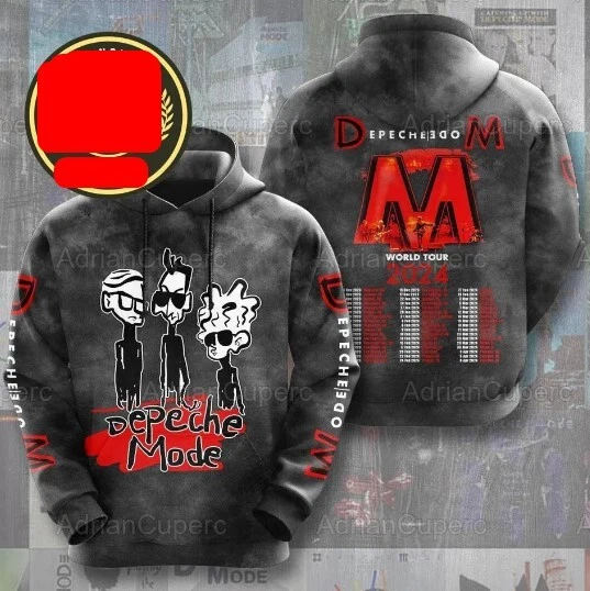 Depeche Mode World Tour 3D Hoodie