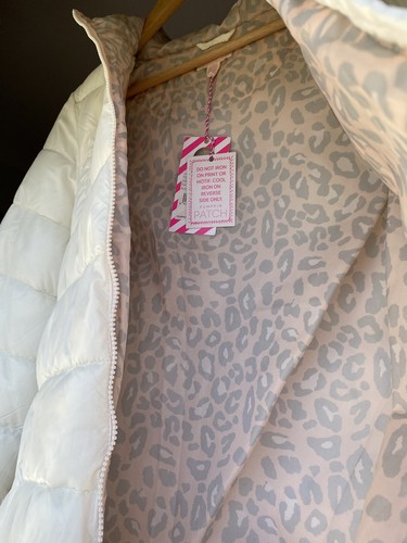 Pumpkin Patch Kids Puffer Jacket - Size 11-12 Years - Vanilla White - BNWT - Picture 3 of 9