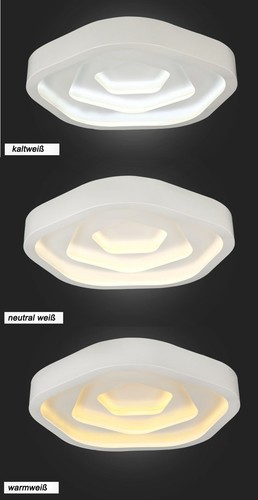 6075MG LED Deckenleuchte mit Fernbedienung Lichtfarbe/Helligkeit einstellbar A - Bild 5 von 14