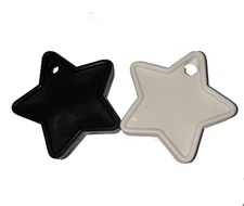 25 BLACK & WHITE HEAVY STAR SHAPED HELIUM BALLOON WEIGHTS BIRTHDAYS PARTY