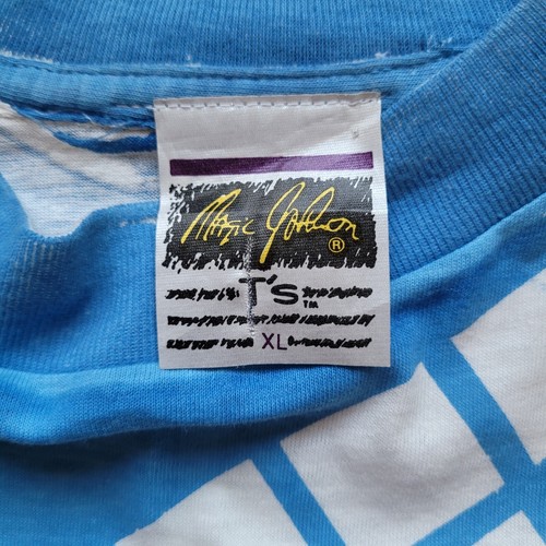 Camisa de Colección New York Rangers Estampada por Todas Partes Años 90 Magic Johnson Rara XL - Imagen 5 de 9