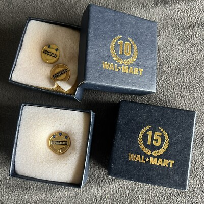 #ad Walmart 10 15 20 Year Associates Lapel Pins $34.95