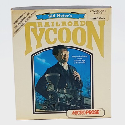 Sid Meier's Railroad Tycoon - mit OVP -  AMIGA - BIG BOX Vintage 