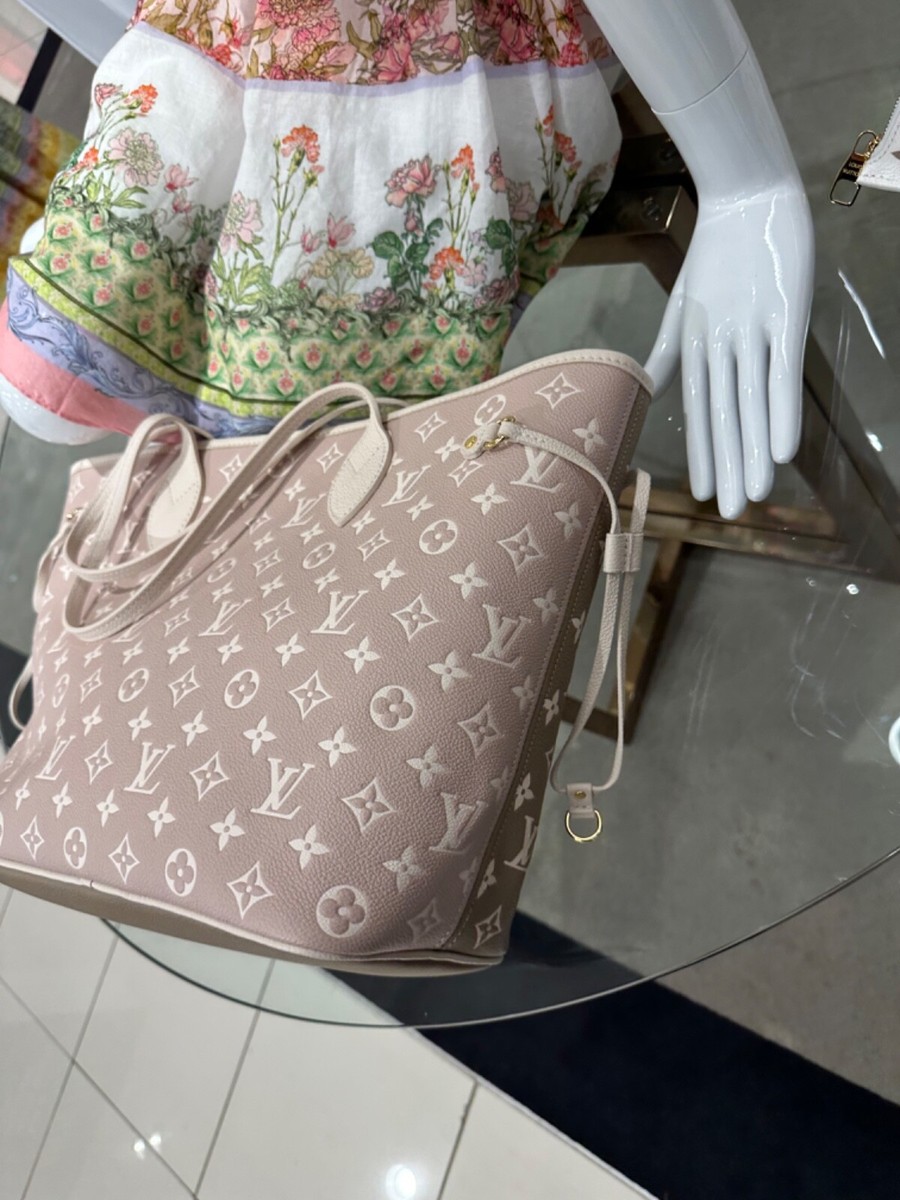 NEW Louis Vuitton Spring In The City KAKI AND BEIGE Neverfull MM