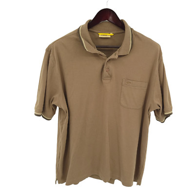 Camel Active Polo Shirt Mens XXL Brown Short Sleeve Pocket