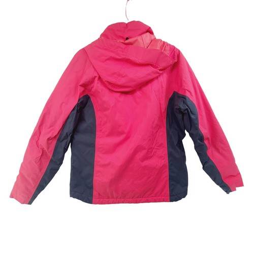 Lands' End Girls' Zip Up Insulated Hooded Coat Pink Size M - Picture 5 of 10