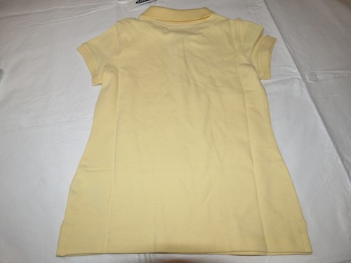 Old Navy girls youth short sleeve polo shirt S 6-7 Yellow School Uniform 301098 - Picture 3 of 3