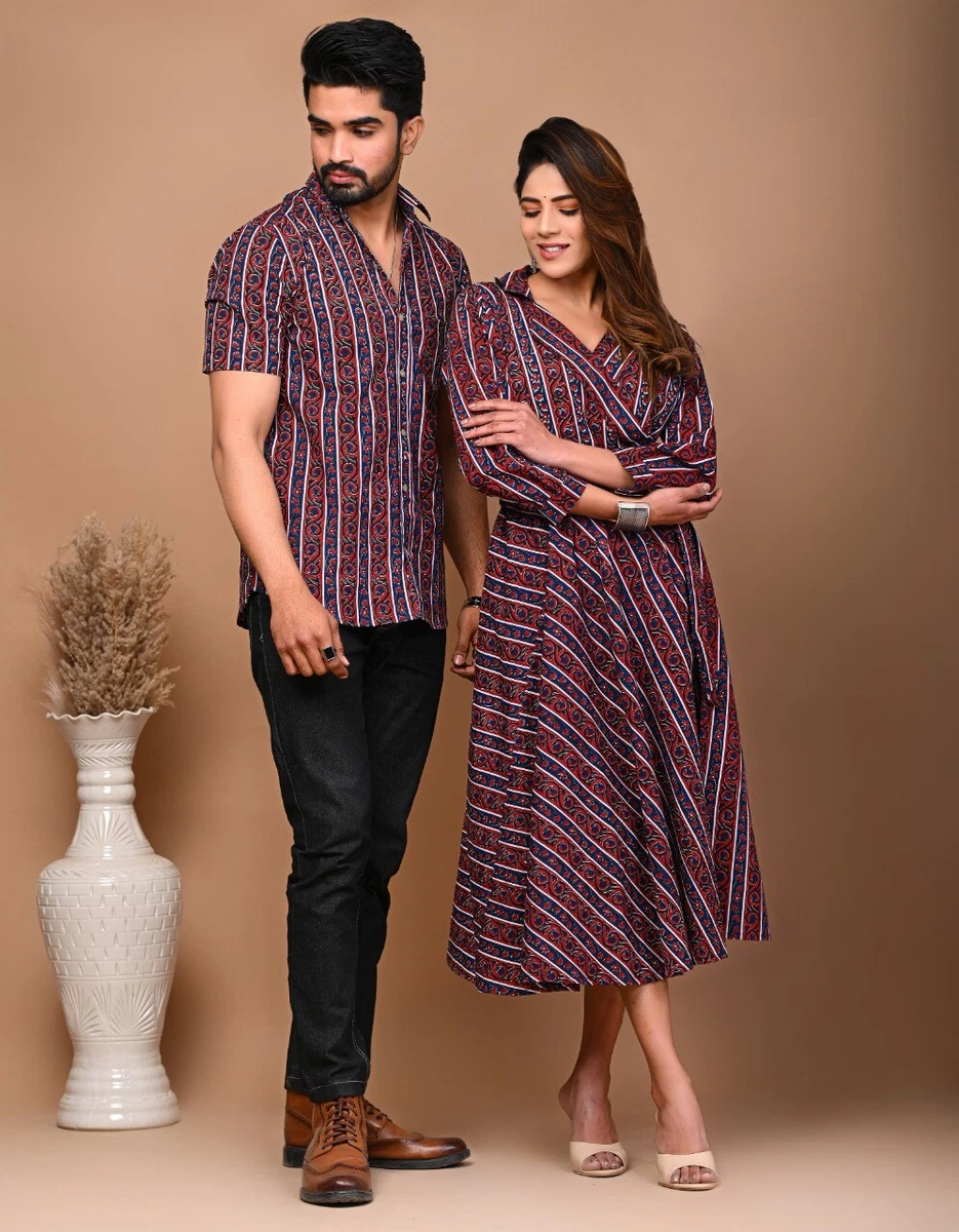 Buy COTTON WESTERN COUPLE MATCHING OUTFIT at INR 850 online from Inli  Exports kurta kurti couple combo : TRENDY