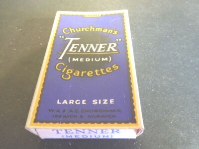 churchmans tenner cigarettes Cigarette pack CHURCHMANS TENNER medium with insert but no cigarettes  vintage