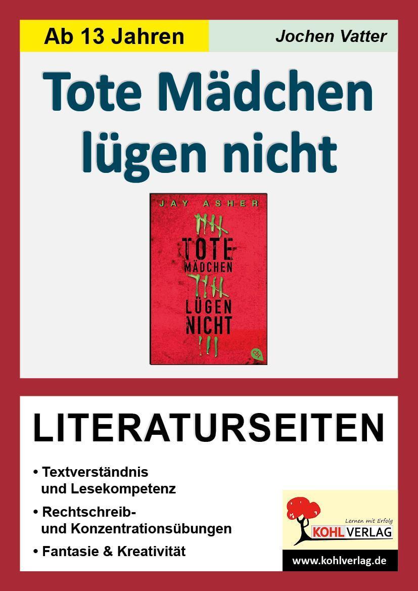 Thumbnail - Tote Mädchen Lügen Nicht - Literaturseiten, Jay Asher