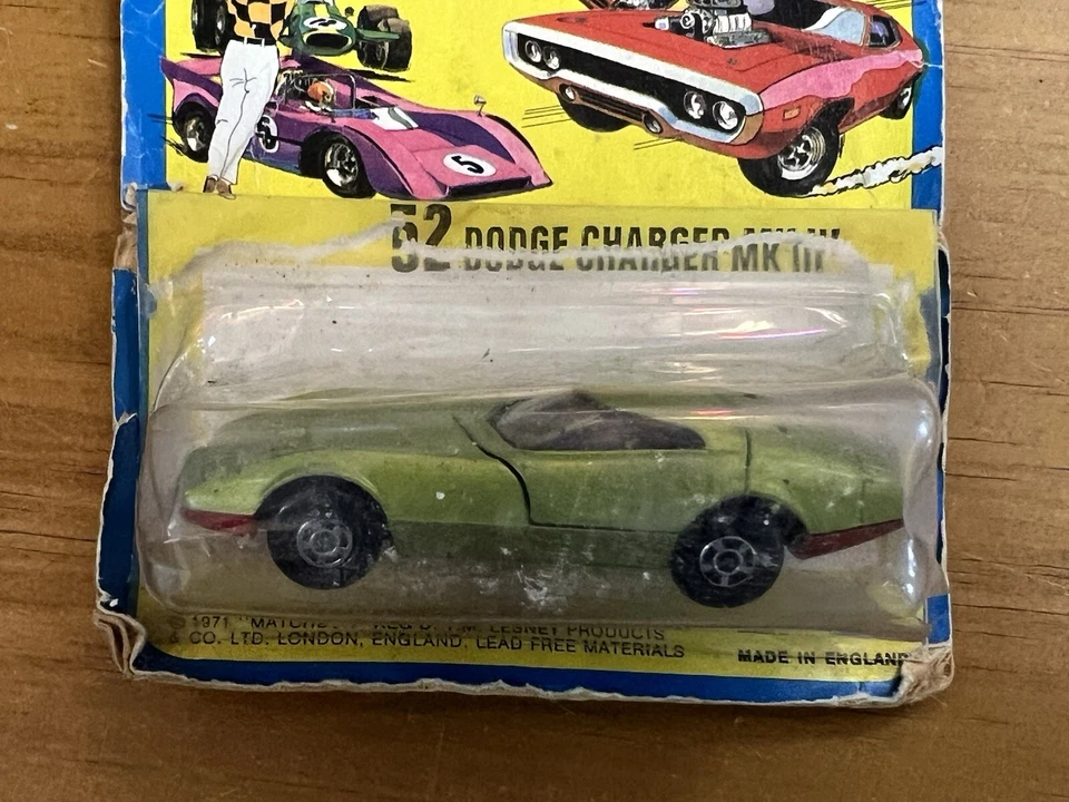 Tarjeta Matchbox Super Fast 1971 Vintage Hot Wheels Blister Popped Poor Header Foto 4 de 4