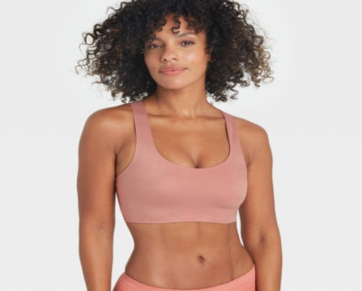 Auden Women's Unlined Racerback Bralette -Mauve S