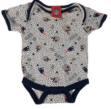 New England Patriots NFL Team Apparel Baby One Piece White Size: 0-3M