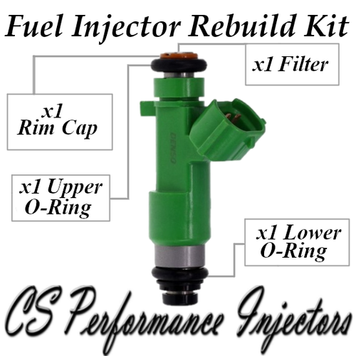 Fuel Injectors Rebuild Kit Fits 195500-0940 Set For 07-19 Nissan Infiniti 3.5 V6 - Foto 2 di 3
