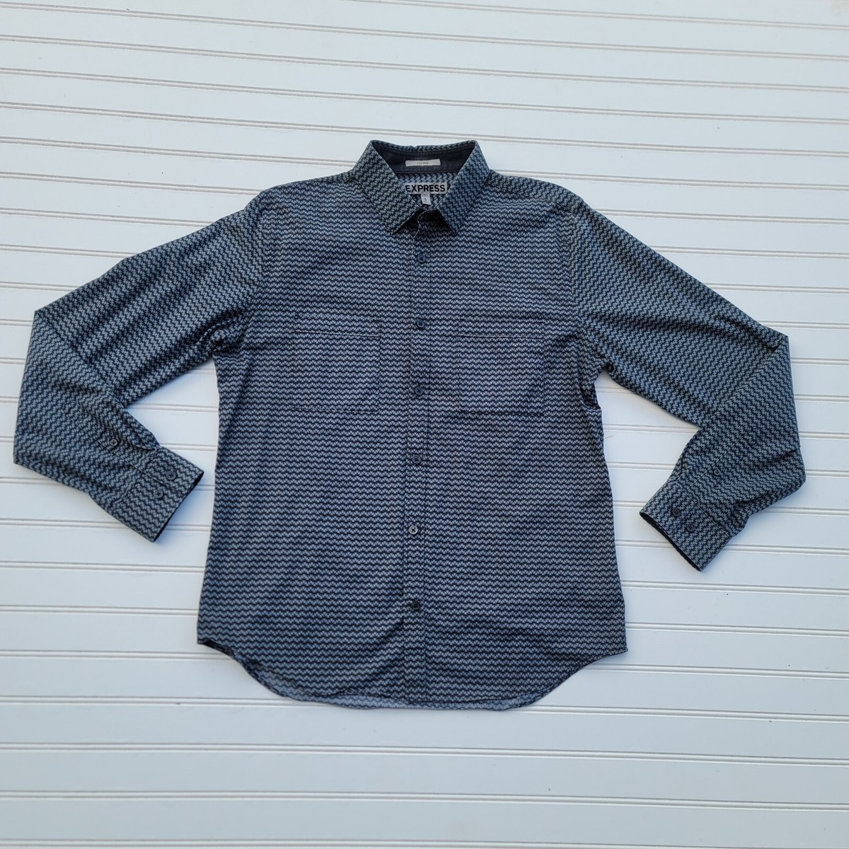 express fitted dress shirt Express Men's Slim Fit Dress Shirt Medium 15
