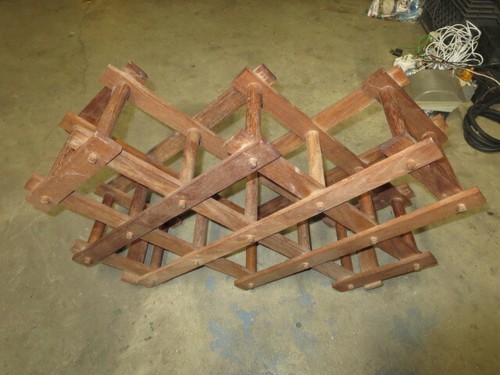 Weinregal Holz zusammenklappbar Weinschnapshalter Schrank Bar Mini Whiskey - Bild 5 von 5