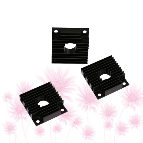 3pcs Kühlkörper Aluminium Wärmekühlkühlerkühler Kit für MK7/ (schwarz) - Afbeelding 4 van 12