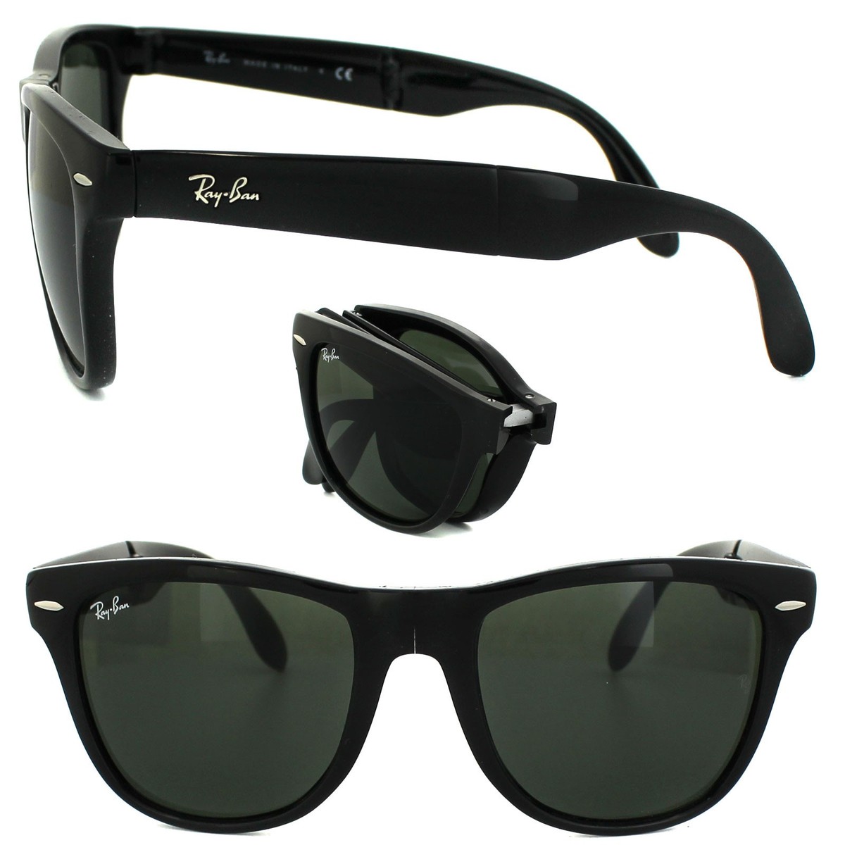 小物 Ray-Ban WAYFARER CLASSIC Sunglasses RAY-BAN RB 4105 601 Wayfarer Folding 54/20 Unisex