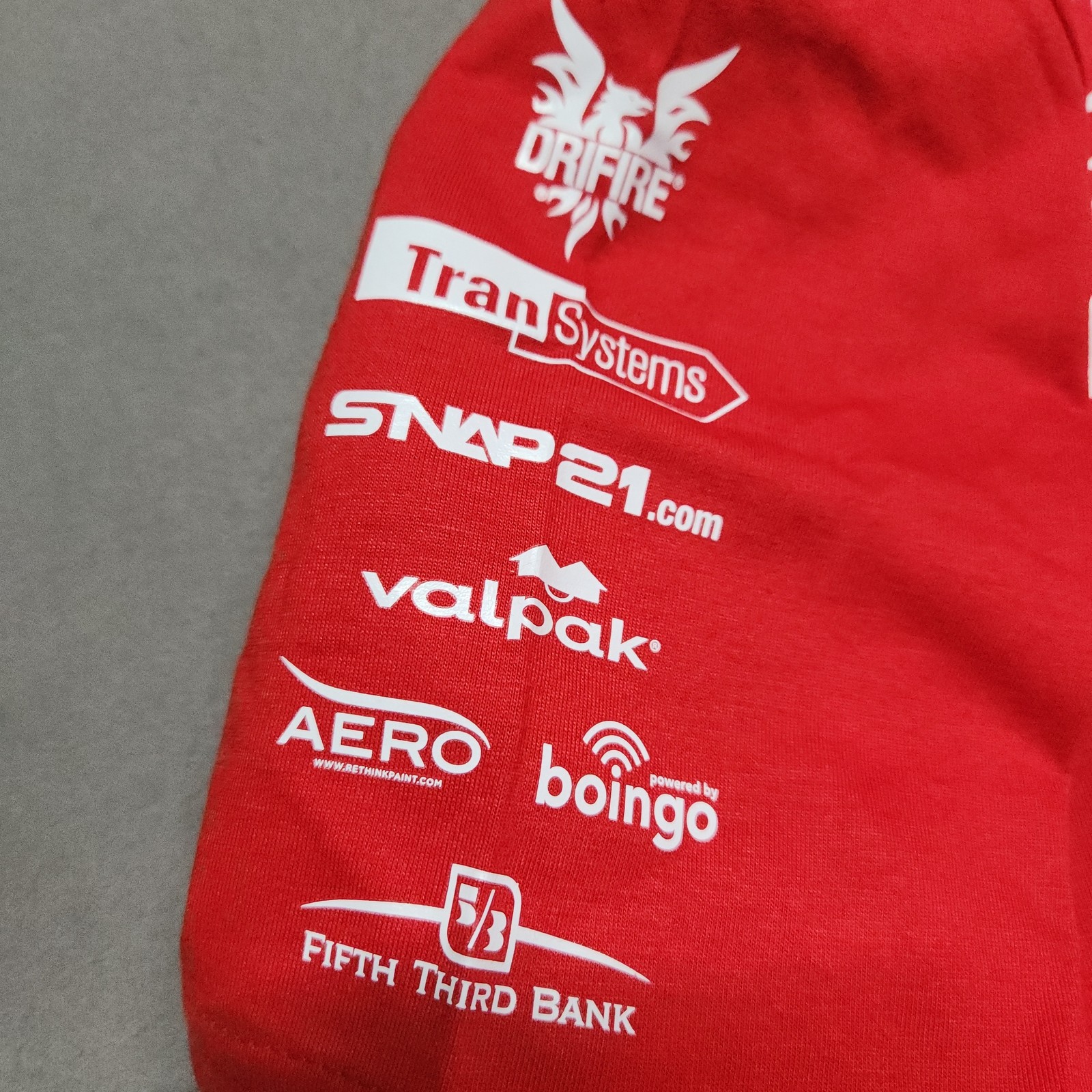 Cavallino Sponsor Logo Tee Unisex T Shirt Large Indy 500 Honda Red image 6