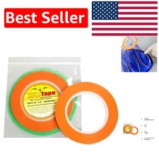 High Conformability 1/4" Fine Line Masking Tape - 60 Yards for Clean Edges