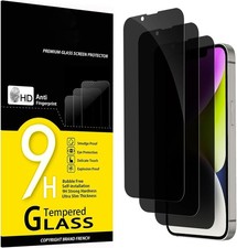 3 Protector de pantalla de privacidad para iPhone 16e 14 13 13 Pro Ultraduradero
