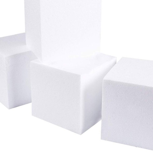 4pcs Craft Cube Square Block Brick for Sculpture Cake Dummies Set Modeling DIY - Picture 5 of 11