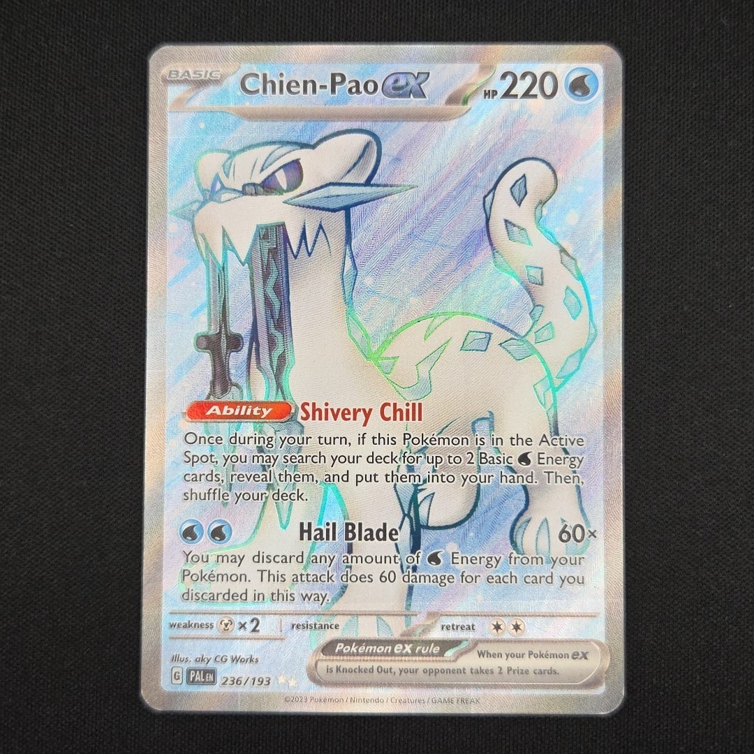 Pokemon TCG Card Chien-Pao ex 236/193 Paldea Evolved Ultra Rare Full Art - NM