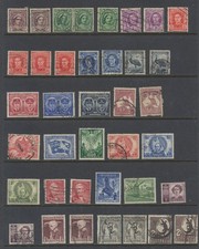 Australia Stamps 1943-1951 SG203/237;222a;224a;b;c;d;e;f;230a;b;c;d;237c;d