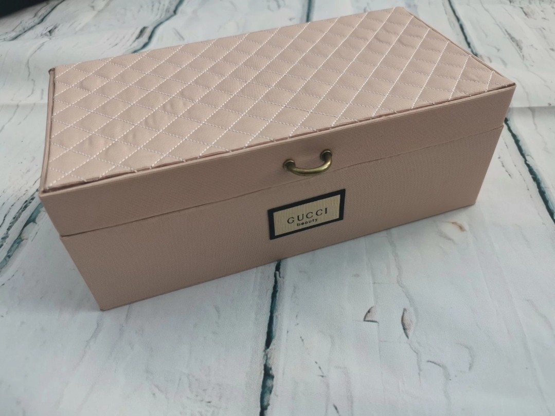 GUCCI BEAUTY Scatola Portaoggetti Rosa Gioielli Trucco Cosmetici Vanità