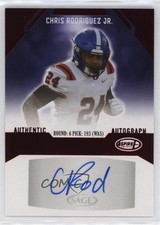 2023 Sage Aspire Red Chris Rodriguez Jr #ASP-CR Auto 2s2