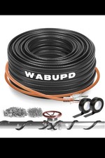 160 Ft. Heat Tape for Water Pipes, -40 F Deicing Pipe, 120V 5W/ft Black