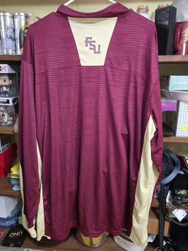 Florida State University Camicia Uomo Colosseo Quarto Zip Granato Taglia 3XL Fsu - Foto 3 di 5