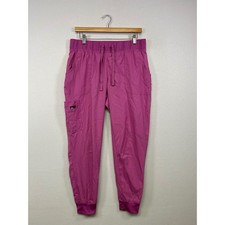 Medical Nursing Koi Womens Medium Pink Lite Slim Fit Jogger Scrub Pants