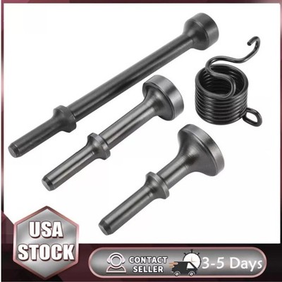 4Pack Smoothing Pneumatic Air Hammer Bits Air Chisel Bits Tool Set with Spring A