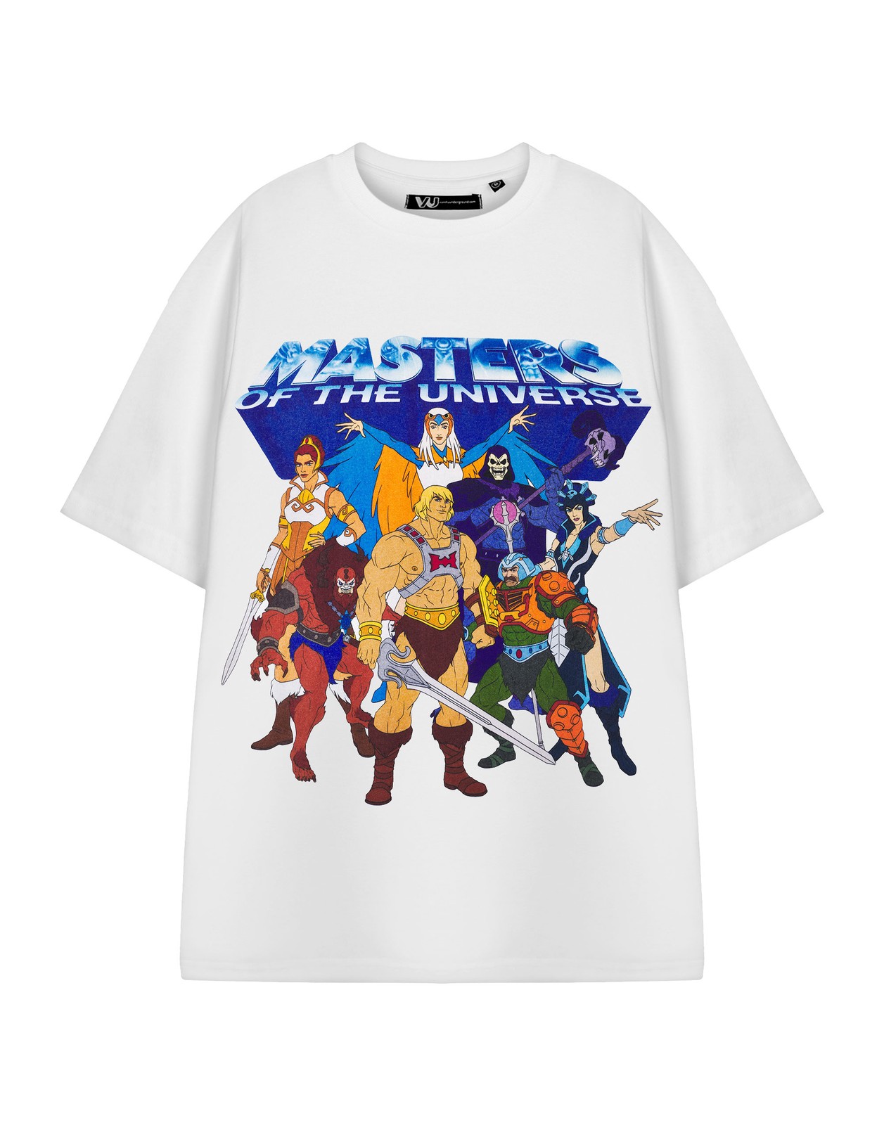 Masters of the Universe Weies Gruppen T-Shirt mit kurzen rmeln Herren 3790₽