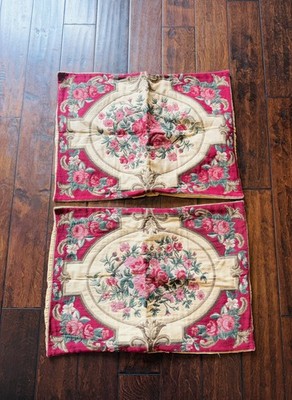 Vintage Best of Flanders Belgium Tapestry Pillow Shams Set of 2 