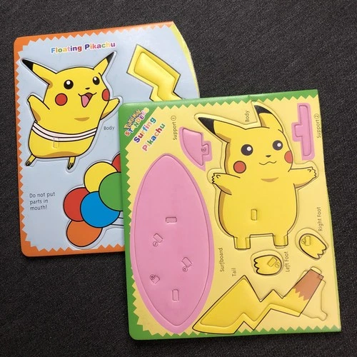 1999 Pokémon Standees Mini Surfing / Flying Pikachu Cutout Toy Figure RARE VTG