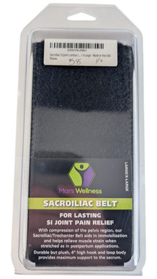 Mars Wellness Sacroiliac Belt Large X-Large SI Joint Support Made in USA