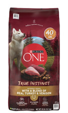 Purina ONE SmartBlend True Instinct Real Turkey,Adult Dry Dog Food,40 lbs. 1.72 per pound