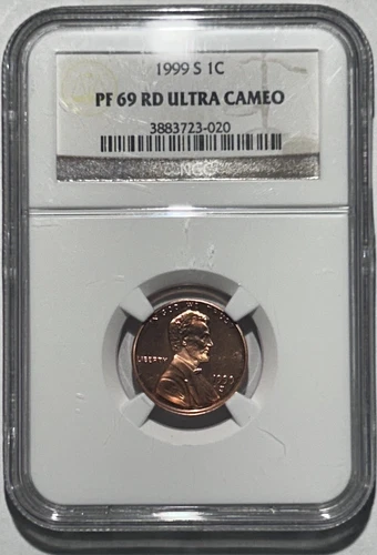 1999 S 1C LINCOLN MEMORIAL CENT NGC CERTIFIED PF 69 RD ULTRA CAMEO